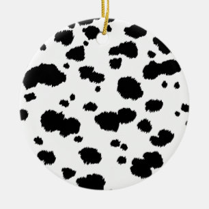 Dalmatian Spots Pattern Dog Dalmation Spot Dots Ceramic Tree Decoration