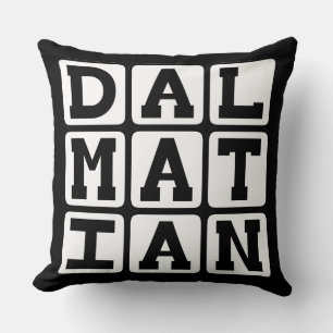Dalmatian, Spotted Firehouse Dog Cushion