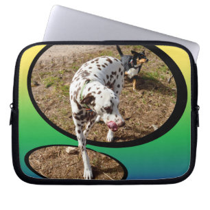 Dalmatian Stepping Out Of Window Frame, Laptop Sleeve