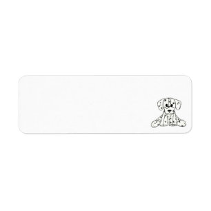 Dalmatian stuffed dog drawing outline simple black