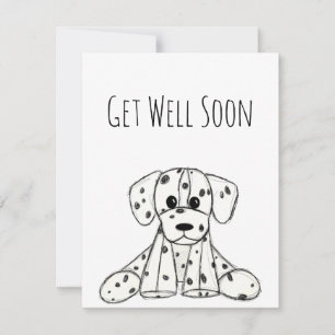 Dalmatian stuffed dog drawing outline simple black
