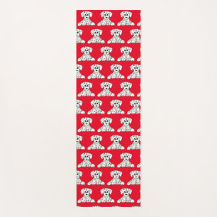 Dalmatian stuffed dog drawing outline simple black yoga mat