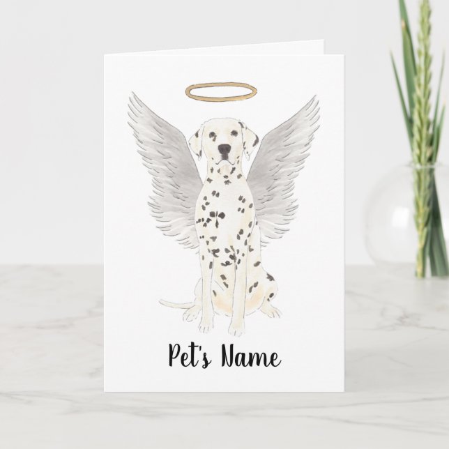 Dalmatian Sympathy Memorial Card (Front)