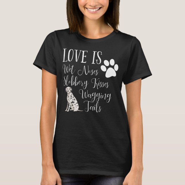 Dalmatian T-Shirt Cute Dog Lover Gift (Front)
