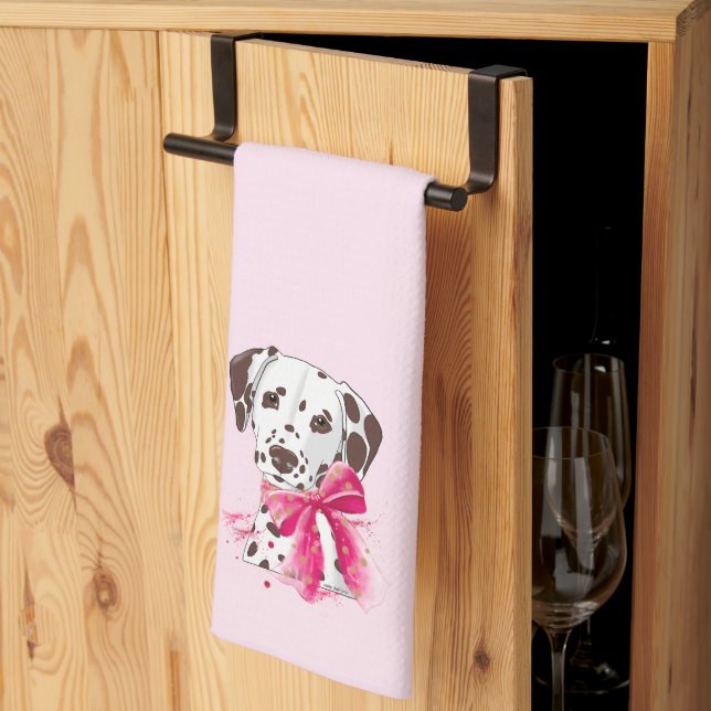 Dalmatian trio tea towel (Thirds Fold)