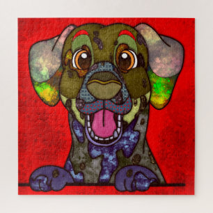 Dalmatian ugly dog face jigsaw puzzle