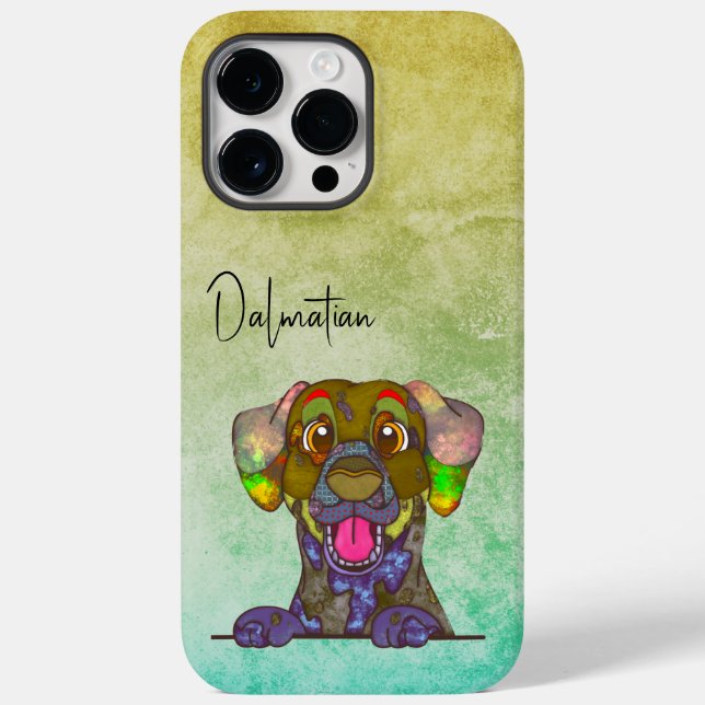 Dalmatian Ugly Face Case-Mate iPhone Case (Back)