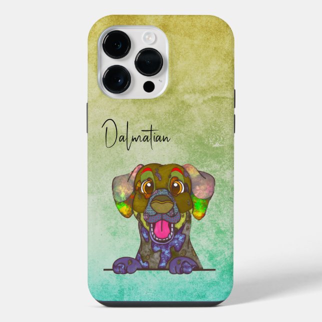 Dalmatian Ugly Face Case-Mate iPhone Case (Back)