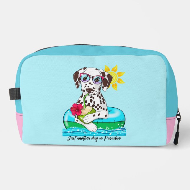 Dalmatian Vacation Dopp Kit (Front)