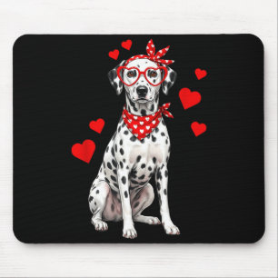 Dalmatian Valentines Day Dog Lover Heart Mouse Mat
