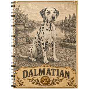Dalmatian, Vintage Heritage Dog Notebook