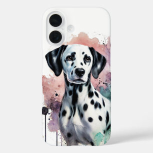 Dalmatian Watercolor Art  iPhone 16 Case