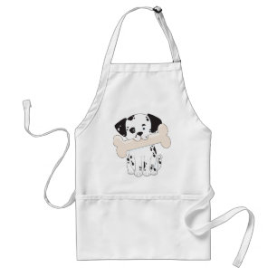 Dalmatian with Bone Standard Apron