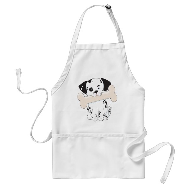 Dalmatian with Bone Standard Apron (Front)