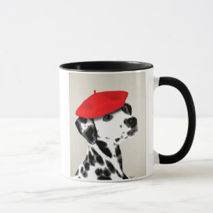 Dalmatian With Red Beret Mug