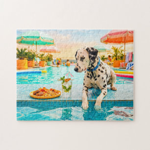 Dalmatian with snack jigsaw puzzle