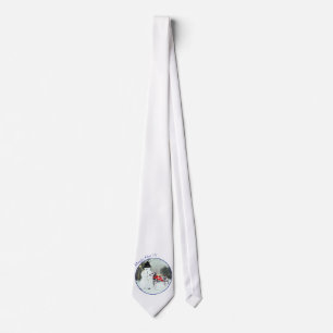 Dalmatian with Snowman Tie
