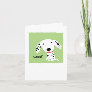 Dalmatian Woof Card