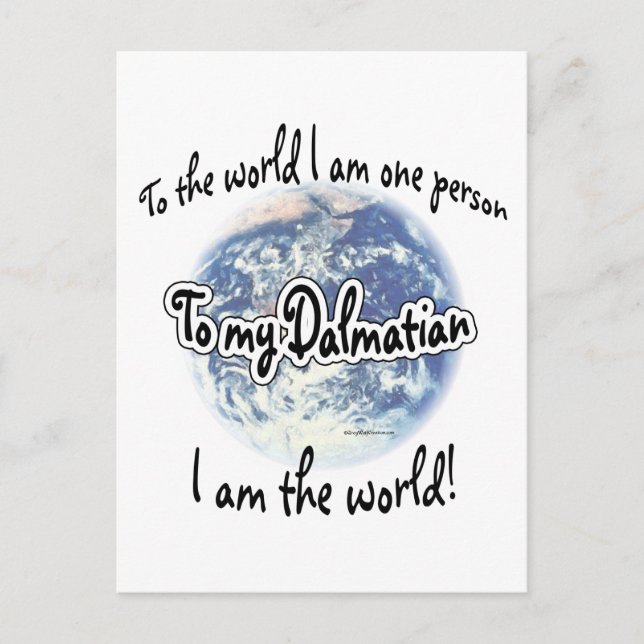 Dalmatian World 2 Postcard (Front)