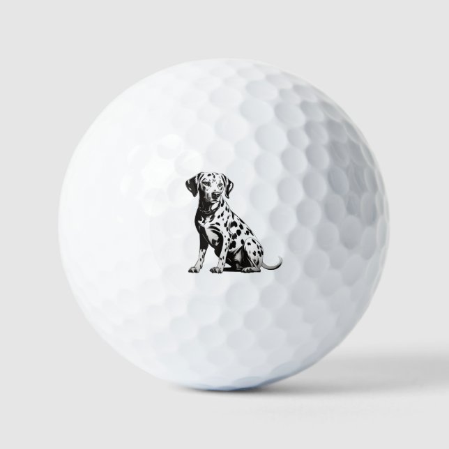 Dalmatians Dog artwork Golf Balls (Front)