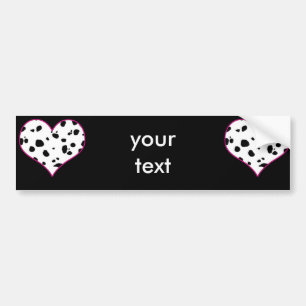Dalmatians heart bumper sticker