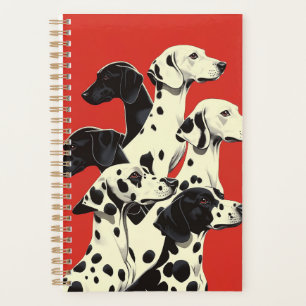 Dalmatians in Formation Print Bold Dog Art Planner