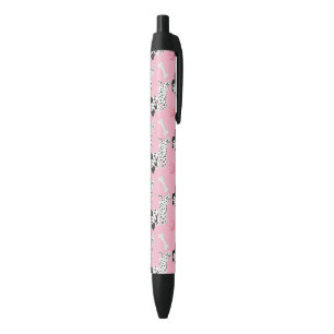 Dalmatians Puppies Black Spots Pink Toy Ball White Ink Pen