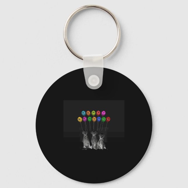 Dalmatians Wishing Happy New Year 2016 T Shirt  Key Ring (Front)