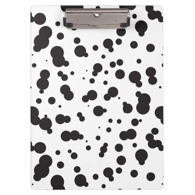 Dalmatine Dots Pattern Clipboard (Front)
