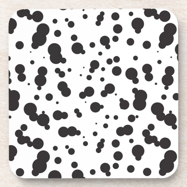 Dalmatine Dots Pattern Coaster (Front)