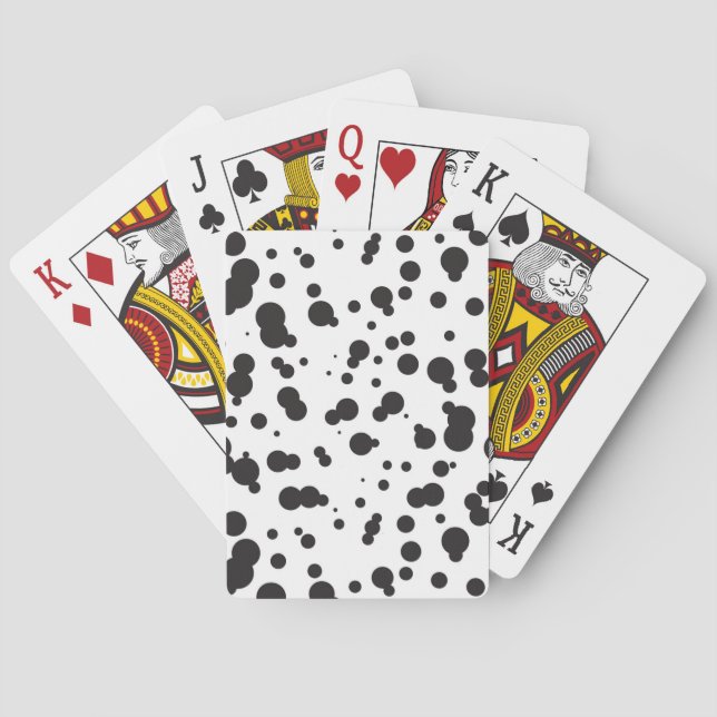 Dalmatine Dots Pattern Playing Cards (Back)