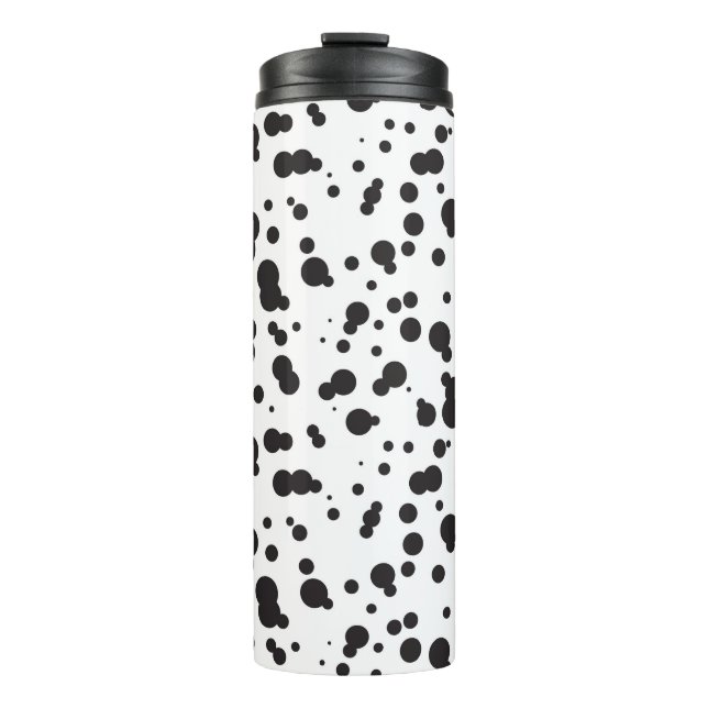 Dalmatine Dots Pattern Thermal Tumbler (Front)