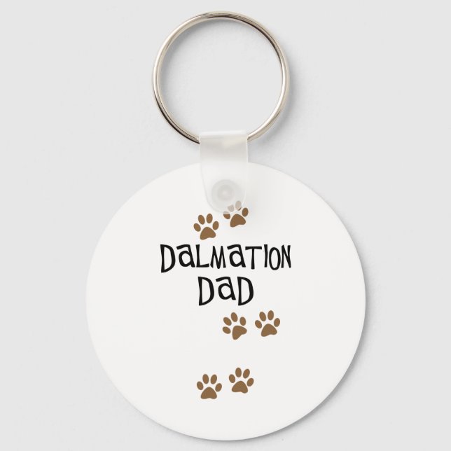 Dalmation Dad Key Ring (Front)