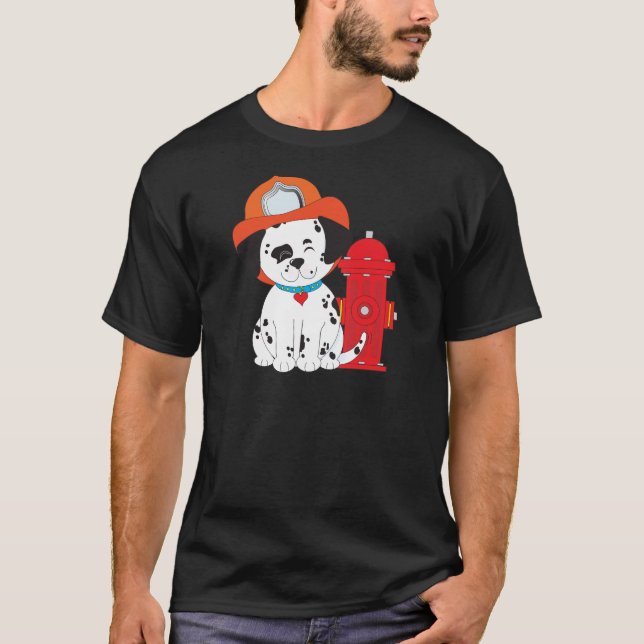 Dalmation Fire Dog T-Shirt (Front)