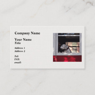 Dalmation In Fire Truck Business Card