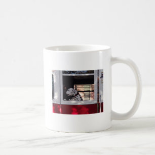 Dalmation In Fire Truck Coffee Mug