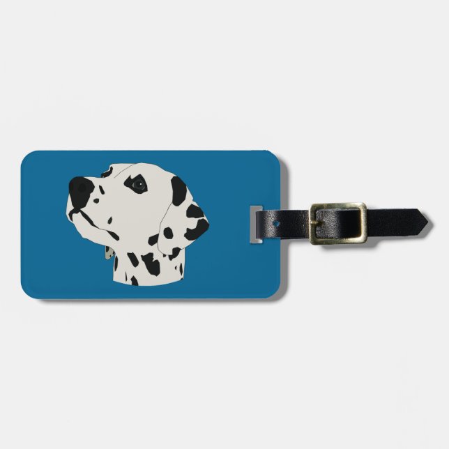 dalmation luggage tag (Front Horizontal)