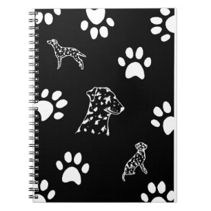 Dalmation puppies paws notebook