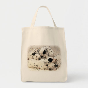 Dalmation Puppies Tote Bag