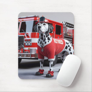 Dalmation Wearing a Retired Shirt Mouse Mat