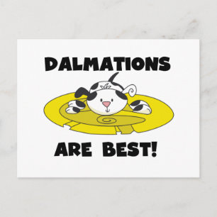 Dalmations Are Best T-shirts and Gifts Postcard