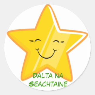 Dalta na Seachtaine = Student of the week Classic Round Sticker