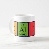 Dalton periodic table name mug (Front Left)