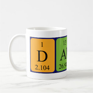 Dalvin periodic table name mug