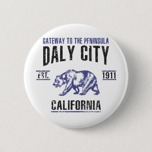 Daly City 6 Cm Round Badge