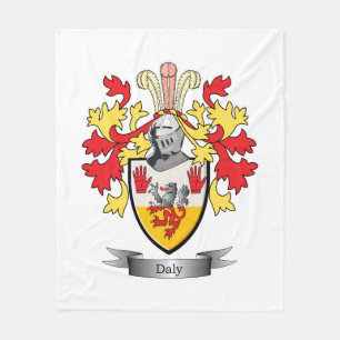 Daly Coat of Arms Fleece Blanket