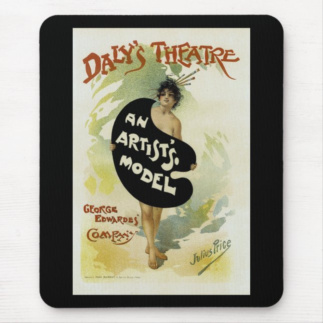 Daly's Theatre ~ An Artist's Model Mouse Mat (Front)