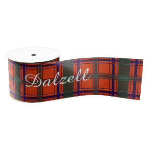 Dalzell clan Plaid Scottish tartan Grosgrain Ribbon