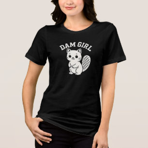 Dam girl Tri-Blend shirt