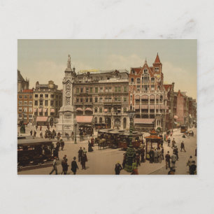Dam Square, Amsterdam, Netherlands Postcard